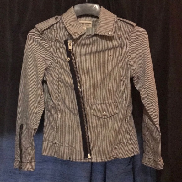 NEW Nili Lotan Striped Biker Jacket - Picture 7 of 8